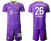 2020-21 Bayern Munich 26 ULREICH Purple Soccer Jersey,baseball caps,new era cap wholesale,wholesale hats
